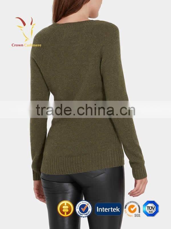 Women Cashmere V Neck Pullover Sweater Knitting Pattern