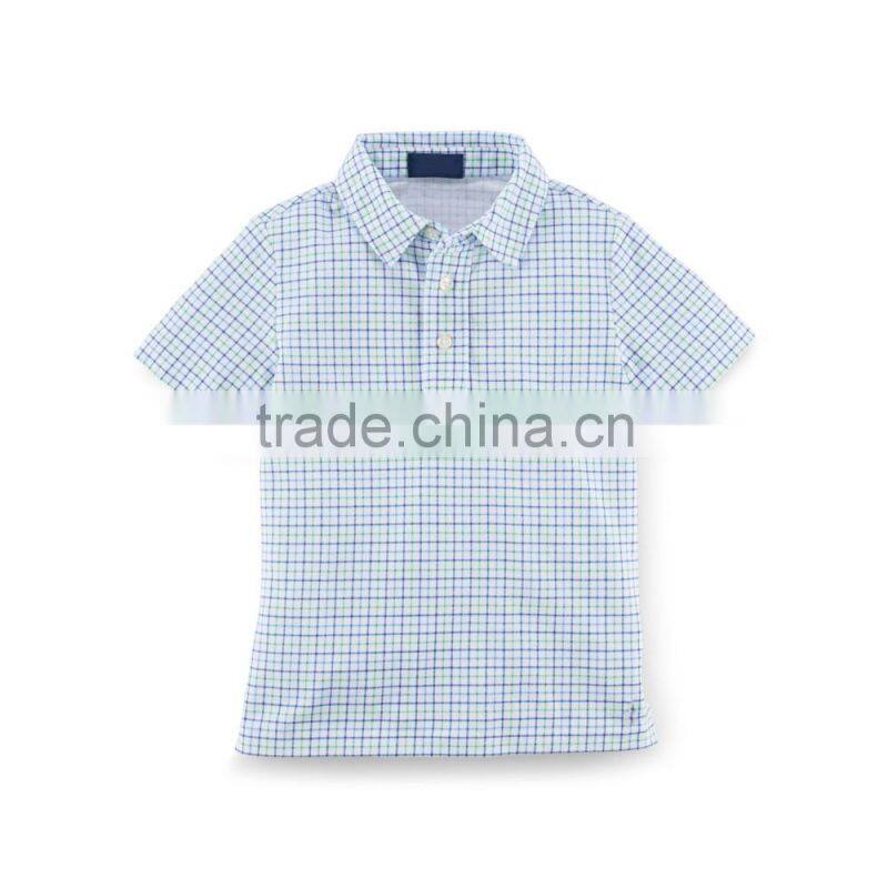 cotton mesh boys school uniform wholesale high quality 100%cotton plaid polo shirt softextile plain t-shirt