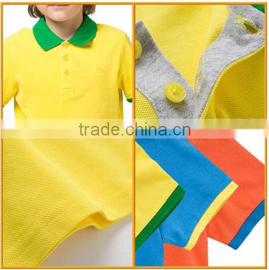 cheap blank customize short sleeve polo shirts for kid