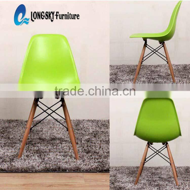 LS-4001 Wholesale modern designer charles emes plastic dining chair