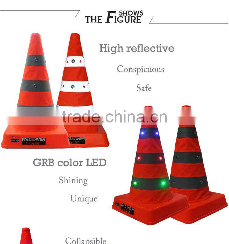 collapsible portable safety orange foldable traffic cone
