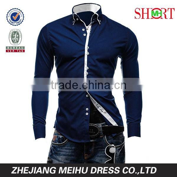 Latest style men's dress shirt fashion gay men shirts