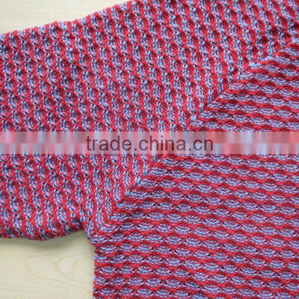 New season 2014 purple body with blue neck ribs pullover casual men knitted sweater men