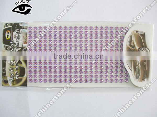 Acrylic diamond rhinestone stickers car sticker