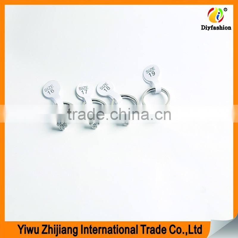 fashion stainless steel jewelry finding four-leaf Clover design ring