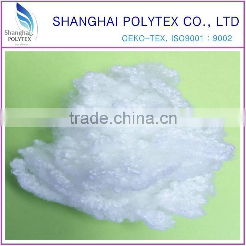 hollow conjugated silicon polyester staple fiber 3d 7d 15 padding
