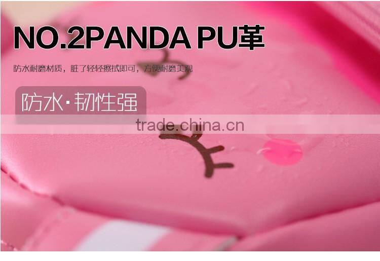 Wholesale office & school rabbit panda pencil case bag PVC PU fabric multifunction animal shape pencil bag