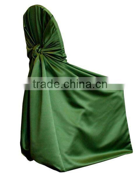 Self-tie satin chair cover universal satin chair cover polyester bang chair cover suit for all kinds chair