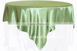 Wedding overlay and satin table overlay for round table