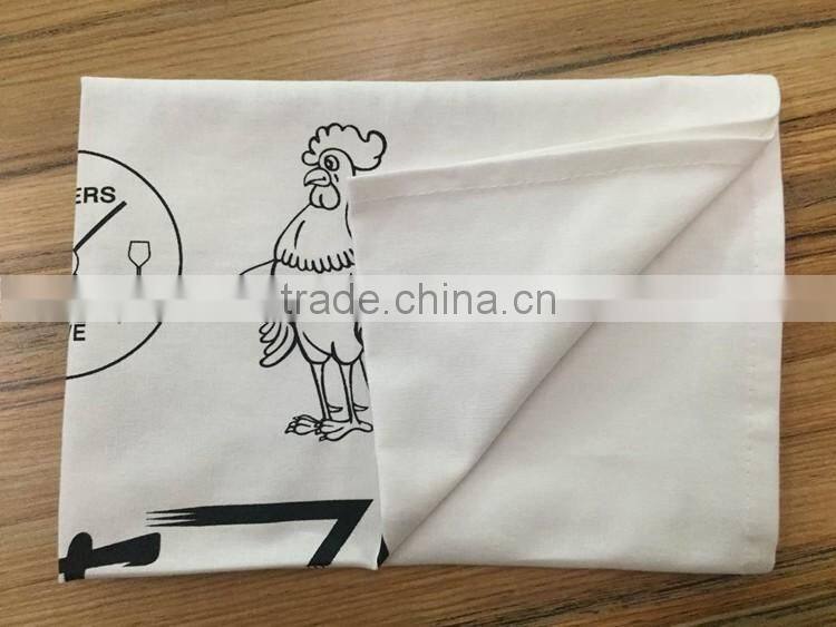 100% cotton high quality health print kitchen towel and tea towel