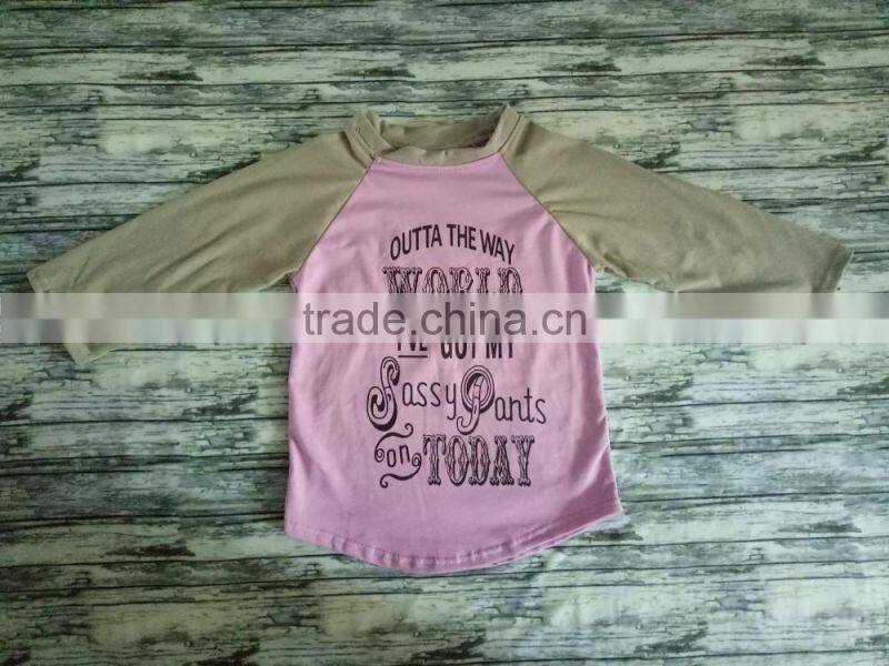 New arrival 2017 spring summer children frock boutique ruffle chick baby shirts hot sale kid clothing easter shirt