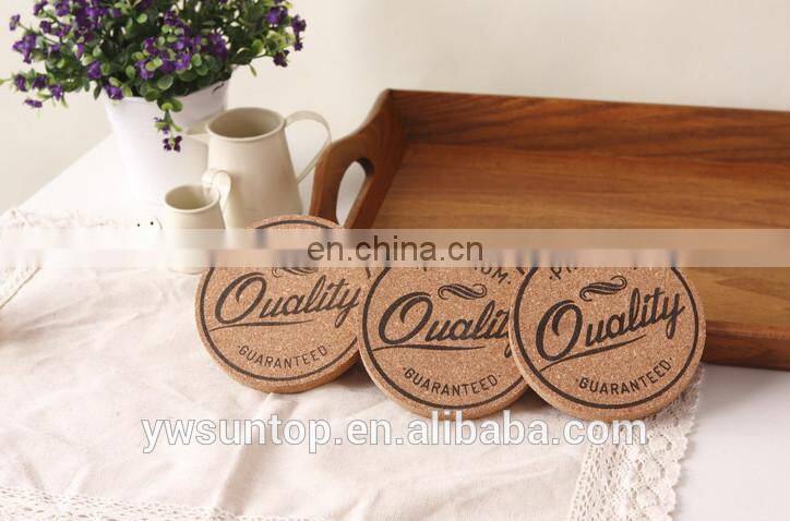 Bottle Opener Pattern Cork Coaster wooden craft Home Decorations 3styles