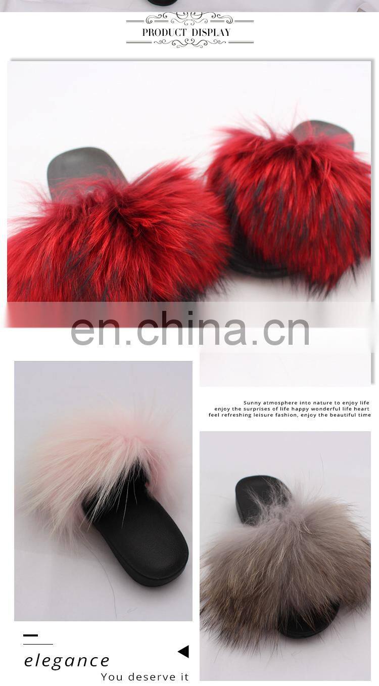 Factory Fur Slide Slippers China Rubber Slipper