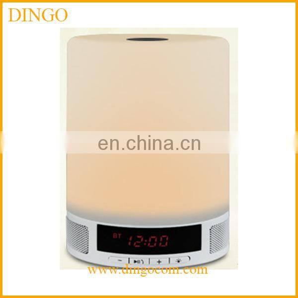 Wireless smart bluetooth speaker lighting with alarm clock smart LED table bluetooth lamp with speaker and alarm functions