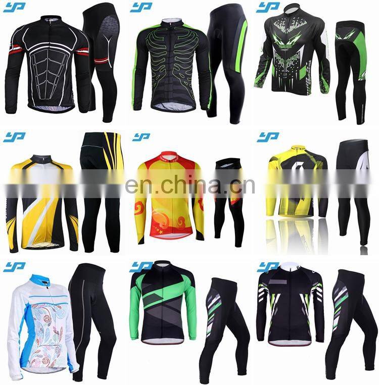 Wholesale Custom long sleeve sublimation comfortable bicycle suit pro team cycling wear
