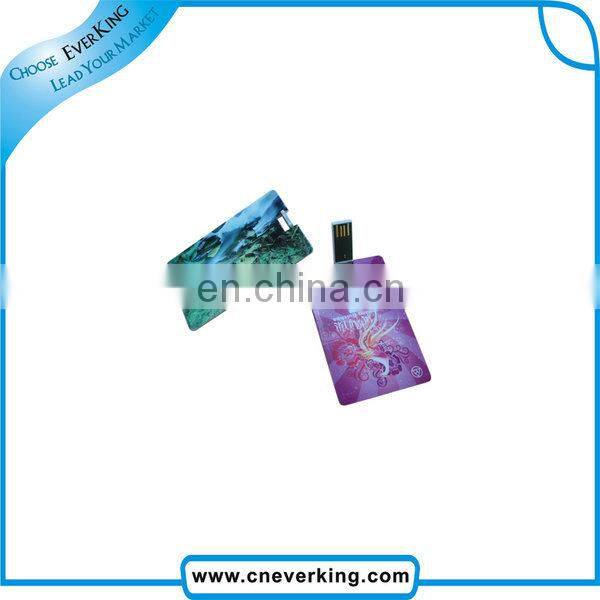 Custom Logo Business Card USB Flash Drive with 2GB-4GB