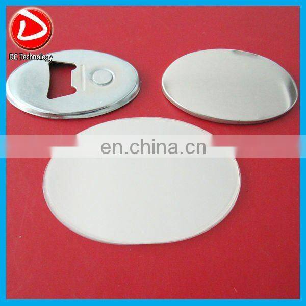 oval pin button machine of 69*45mm oval badge moulds with metal slide