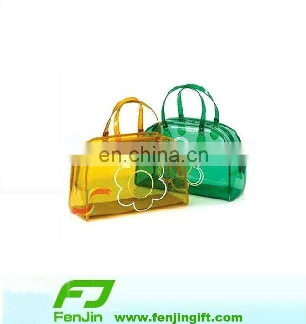 Clear pvc zipper tote bags