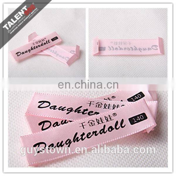 custom garment satin clothing label printing