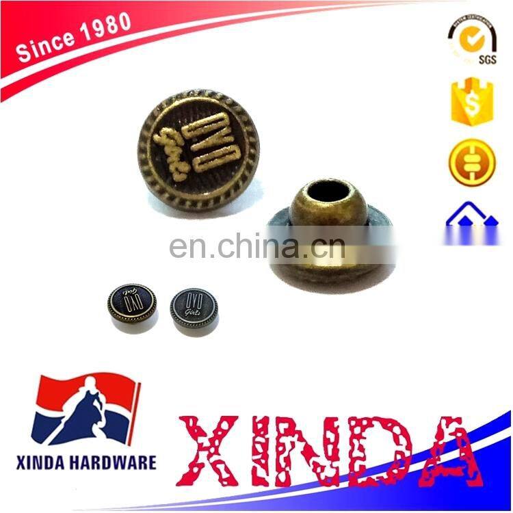 Alloy rivets for garment/fitting pants customized rivets