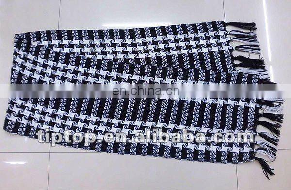 snowflake acrylic scarf