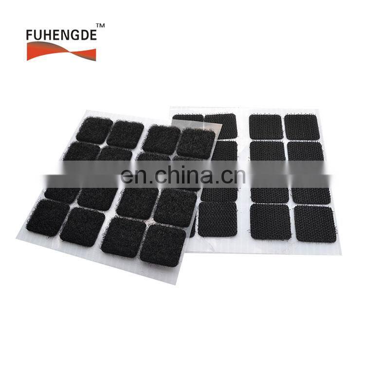 5/8'' 3/4'' 1'' 1.5'' Hook and Loop Squares Stick Pads Self Adhesive backing