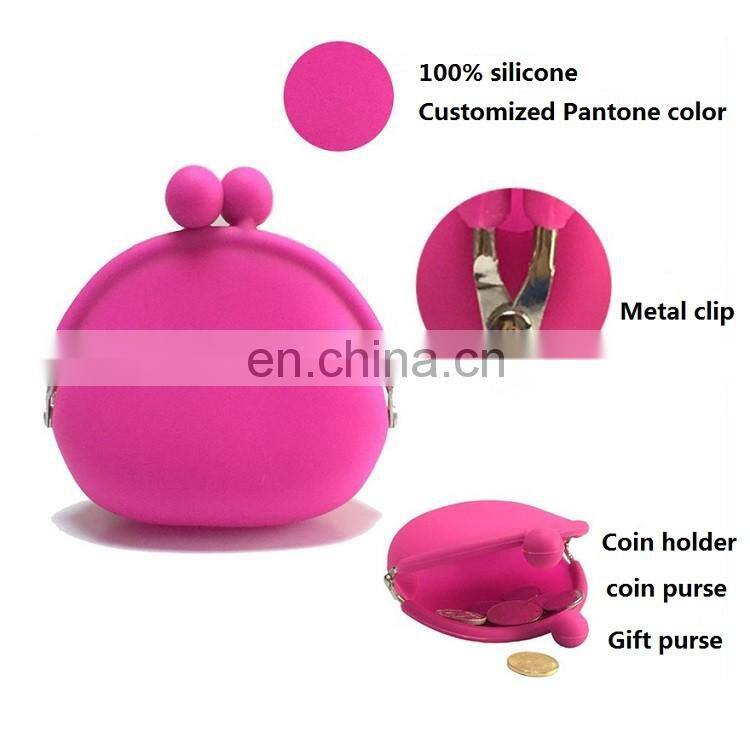 Creative Women Clutch Coin Purse Personalized Promotion Silicone Bag Candy Jelly Change Wallets