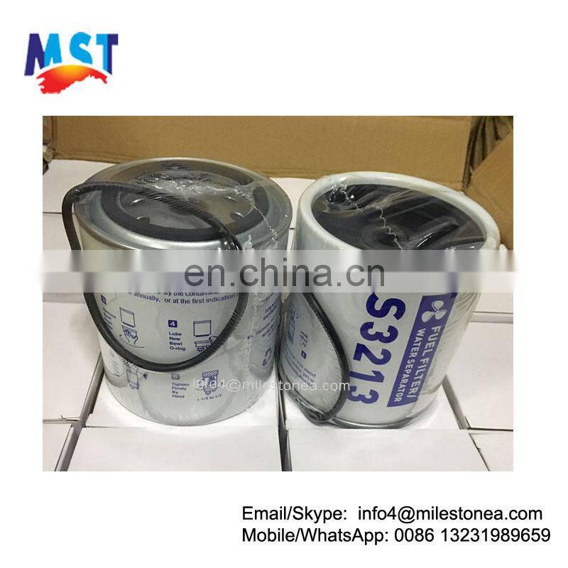 Mercury replaced fuel water separator filter S3213
