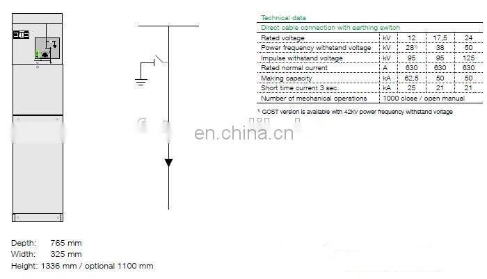 ABB SafePlus 17.5-CB ABB Ring Main Unit ABB RMU