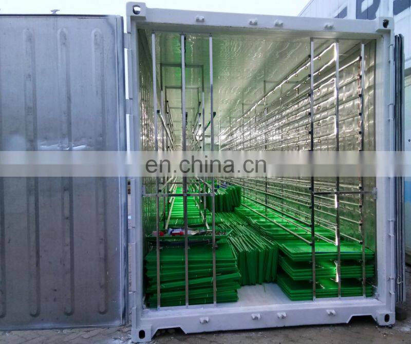 factory price professional automatic 1000kg/day green barley grass hydroponic fodder machine/hydroponic fodder container
