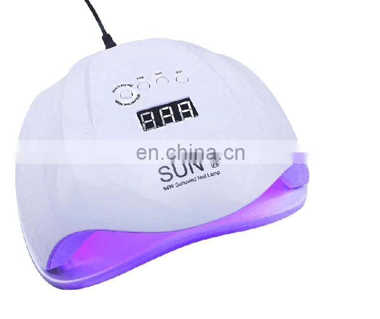 made in Shenzhen 54W SUN X UVLED Nail Lamp Dryer Machine for Nail Gel Polish Drying with Smart Sensor Nail Art