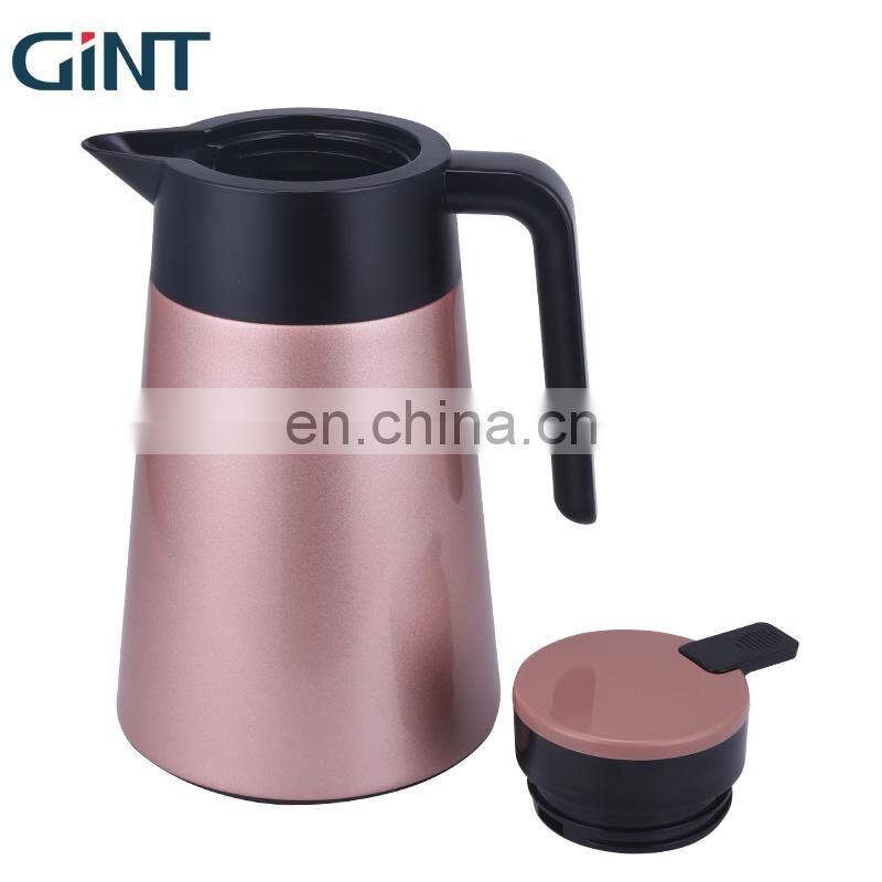 GiNT 1L China Factory Price Tea Pot BPA Free Stainless Steel Glass Coffee Pots for Drinking