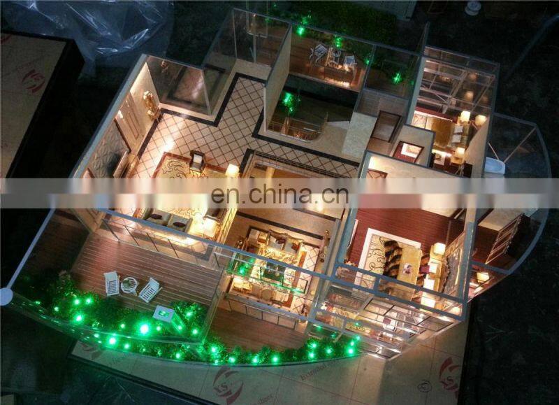 professional elaborated residential building architectural Interior scale models making for house design and plan