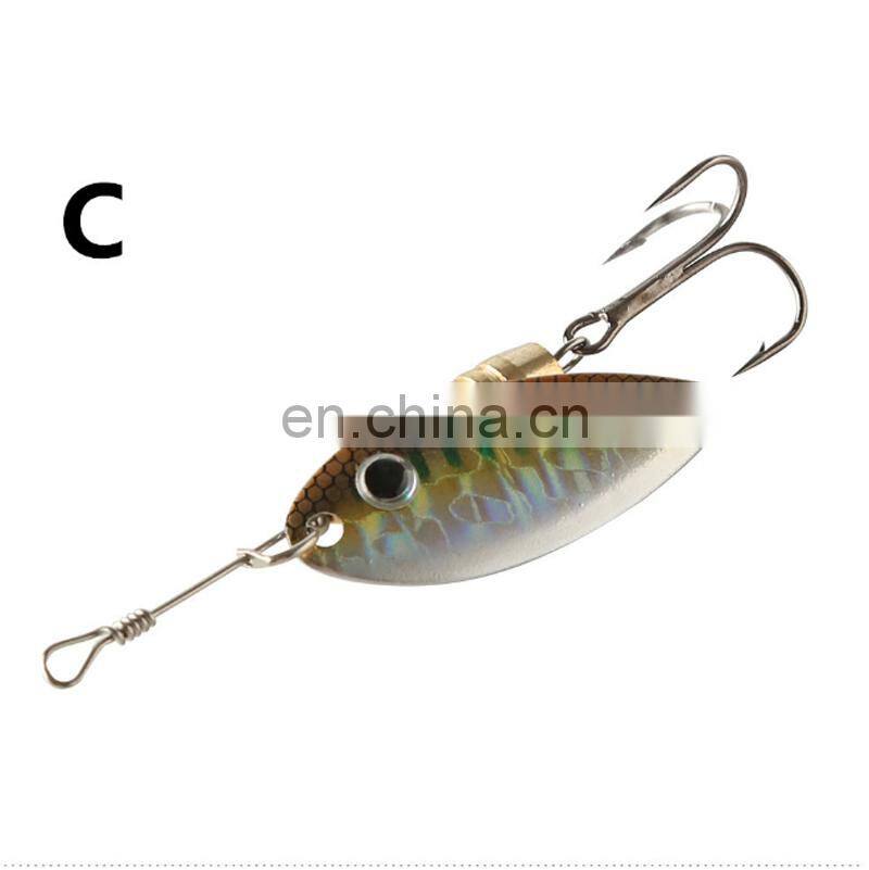 Metal Fishing Lure 8cm 9.5g Spoon Lure Spinner Bait 3D Lure Eyes Hard Bait Spinner Bait Isca Artificial