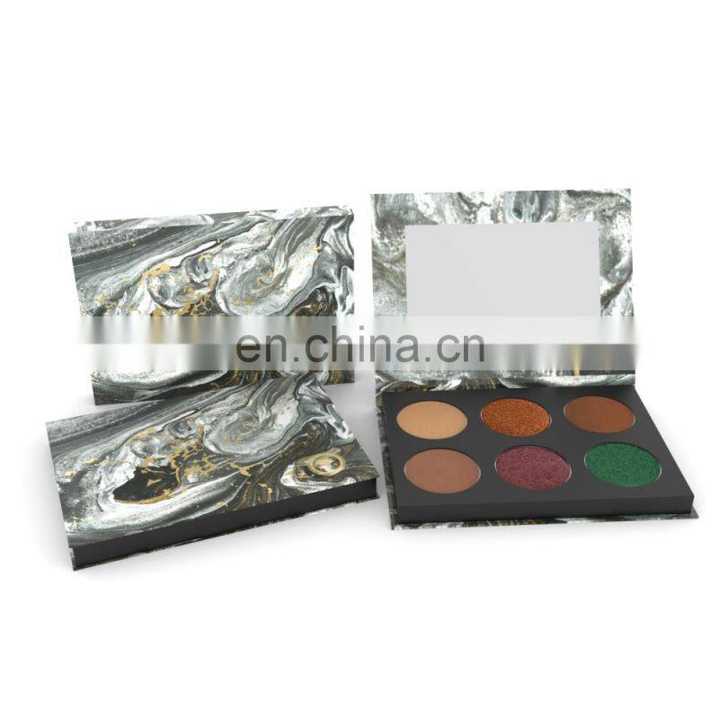 2022 New Fashion Make Up Shadow Cosmetics Empty Packaging Cardboard Box With Mirror Oem
