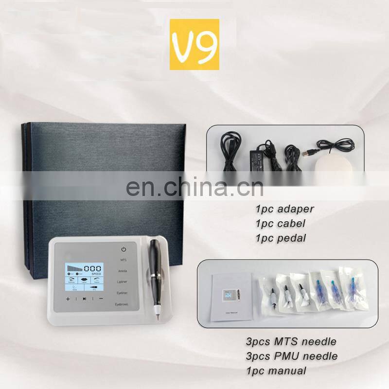 Sales Hot sale digital Tattoo Machine MTS/PMU Semi Permanent Makeup machine for Eyebrow Lip Beauty Artmex V9 microblading