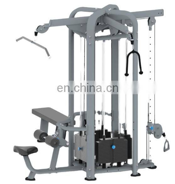 Commercial gym fitness equipment pulldown ASJ-DS043 multi functional machine with pull down & row back
