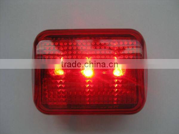bicycle lamp led warning light for bicycle 3 led