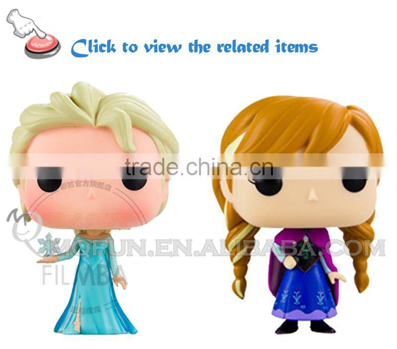 Mini Qute Funko Pop Kawaii Frozen doll princess anna & elsa action figures collection cartoon models educational toy NO.FP 82