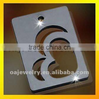 cute heart shape tungsten pendant with wholesale price