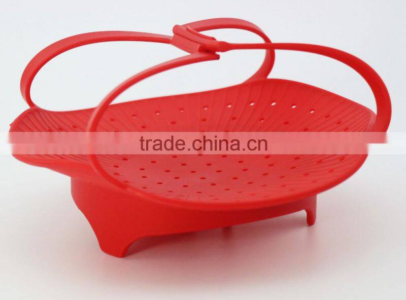 Food Silicone Steamer with Handles Corn Steamer