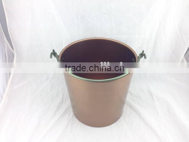 10L Oval Shaple Aluminum Ice Bucket with plastic inner