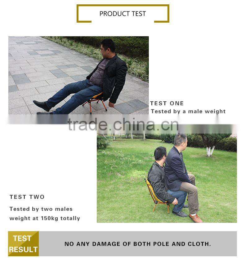 Lightweight 7075 Aluminum Folding 360 Swivel Camp Chair