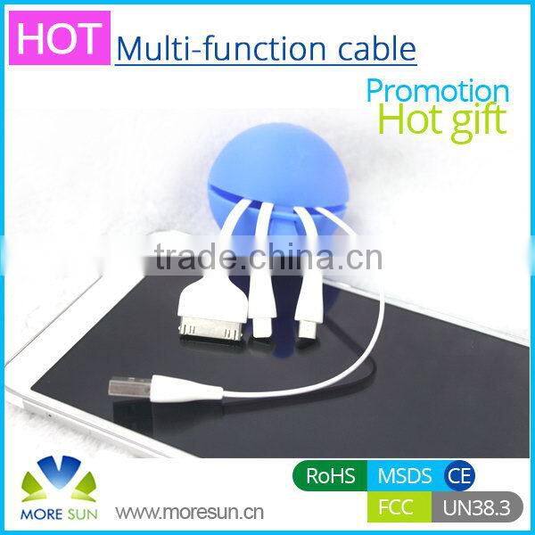 Low price hot-sale 3 in 1 multi-function otg cable