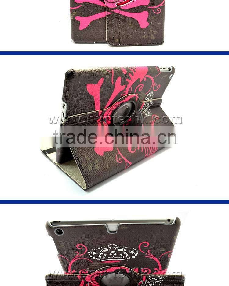 Skull Design Rotating Tablet Case For iPad Pro