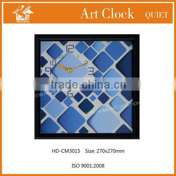 Wholesale handpainted decorative modern abstract painting wall clocks