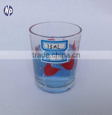 3oz printed wholesale whisky shot glass