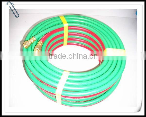 1/4 Inch x 25FT Crimped Brass Adapter 300 Psi Oxygen Acetylene Twin Hose