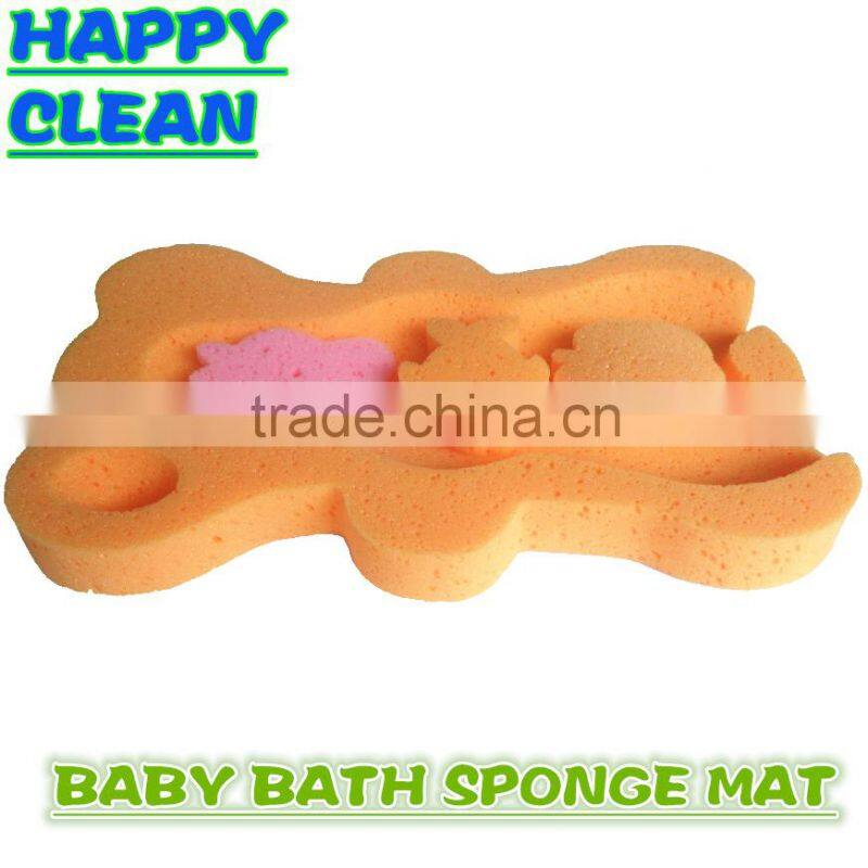 Eco-Friendly Bear Shaped Funny Baby Bath Mat / Baby Bath Sponge Mat