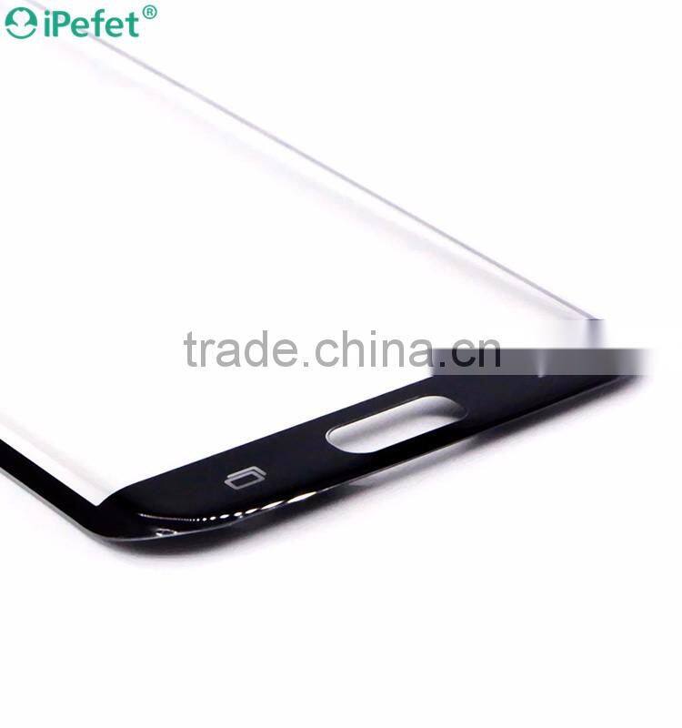 High Quality Curved Full Protector Anti-Fingerprint Tempered Glass Screen Protector For Samsung Galaxy S7 Edge